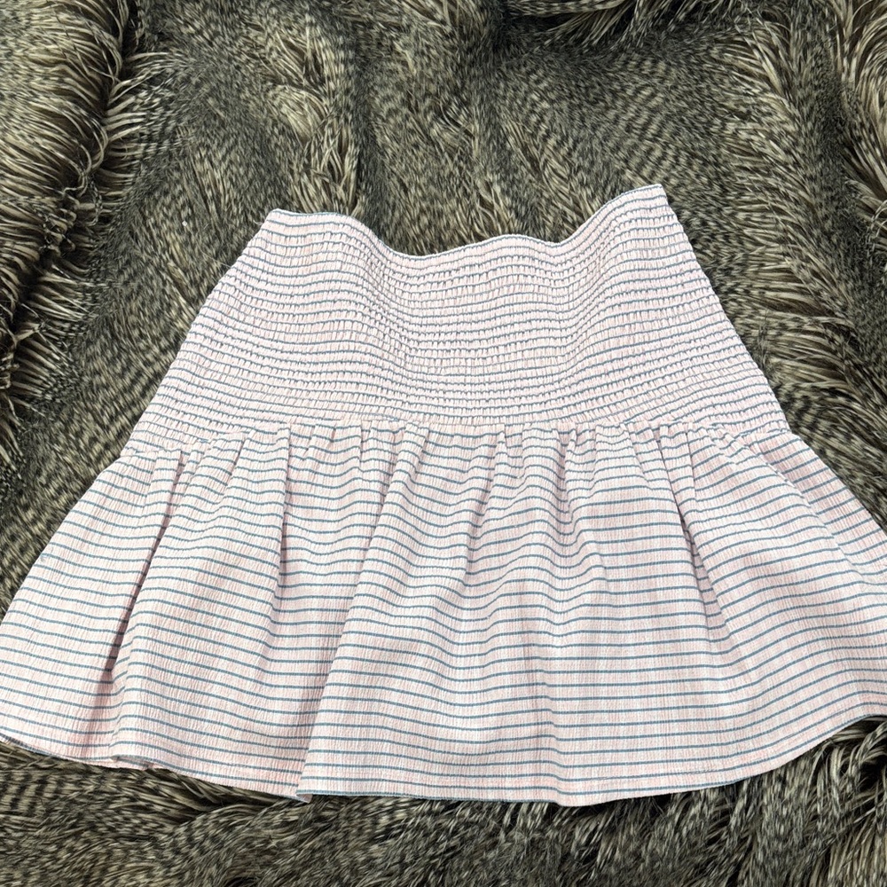 Striped Pink and White Women's Skirt